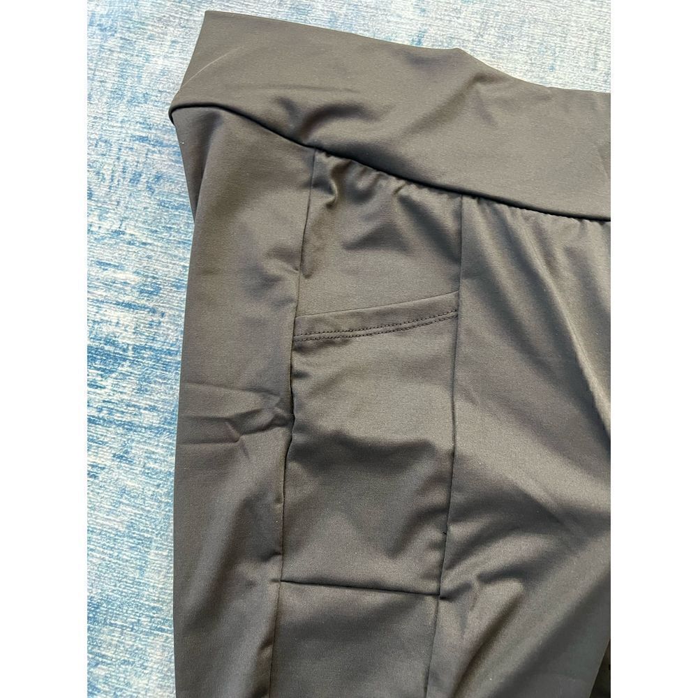 NWT! YMI Black Tight Athletic Shorts with Pocket Large - Picture 3 of 6